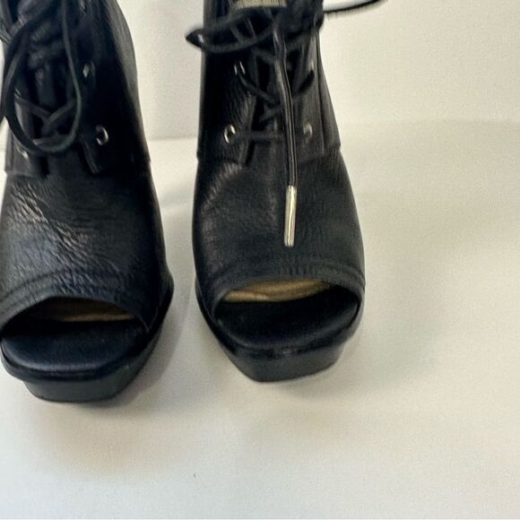 Michael Kors leather St. Marks peep toe booties - Picture 3 of 15